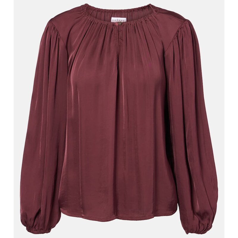 Velvet Riona satin blouse