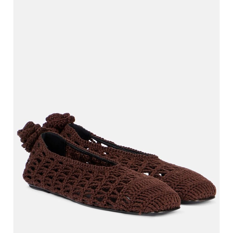 Magda Butrym Crochet ballet flats
