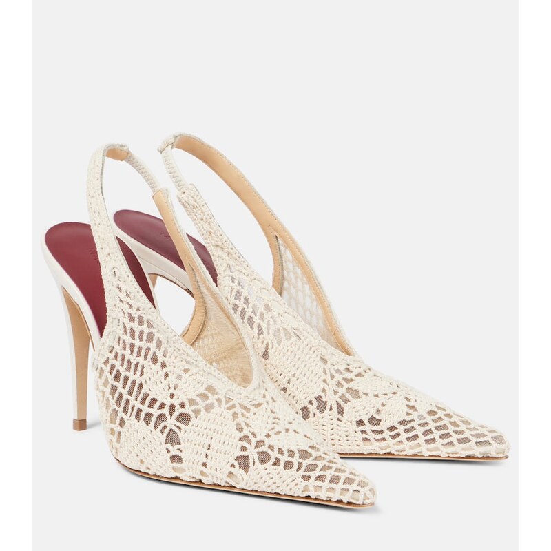 Magda Butrym 105 crochet slingback pumps