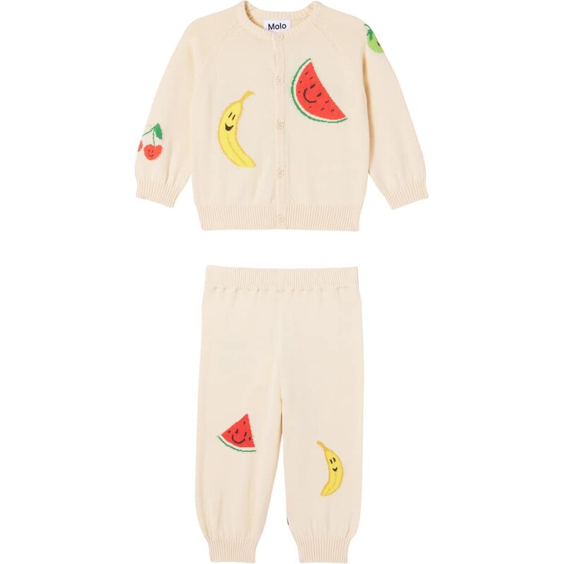 Molo Baby Brody cotton cardigan and pants set