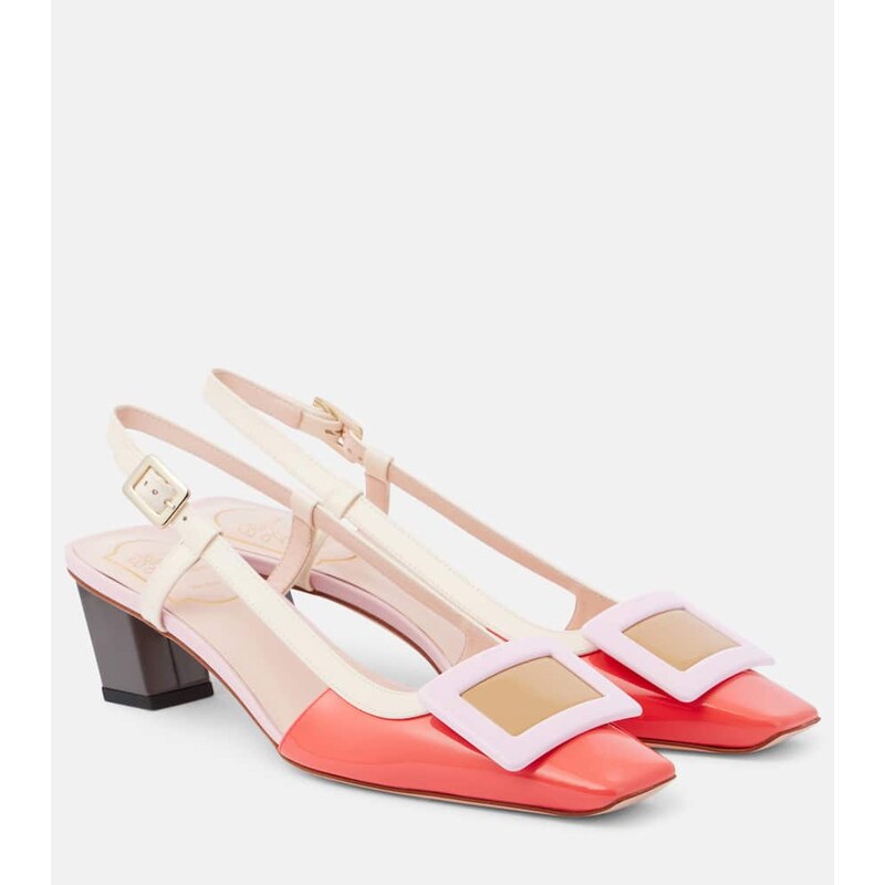 Roger Vivier BV patent leather slingback pumps