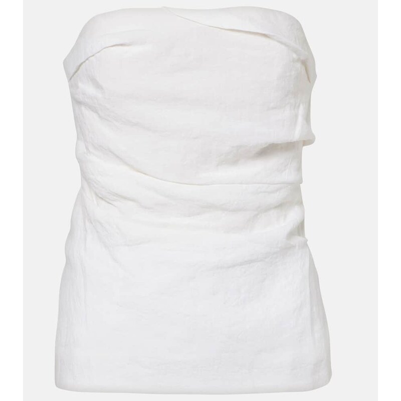 Tove Izel draped linen top