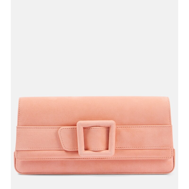 Manolo Blahnik Maygot suede clutch