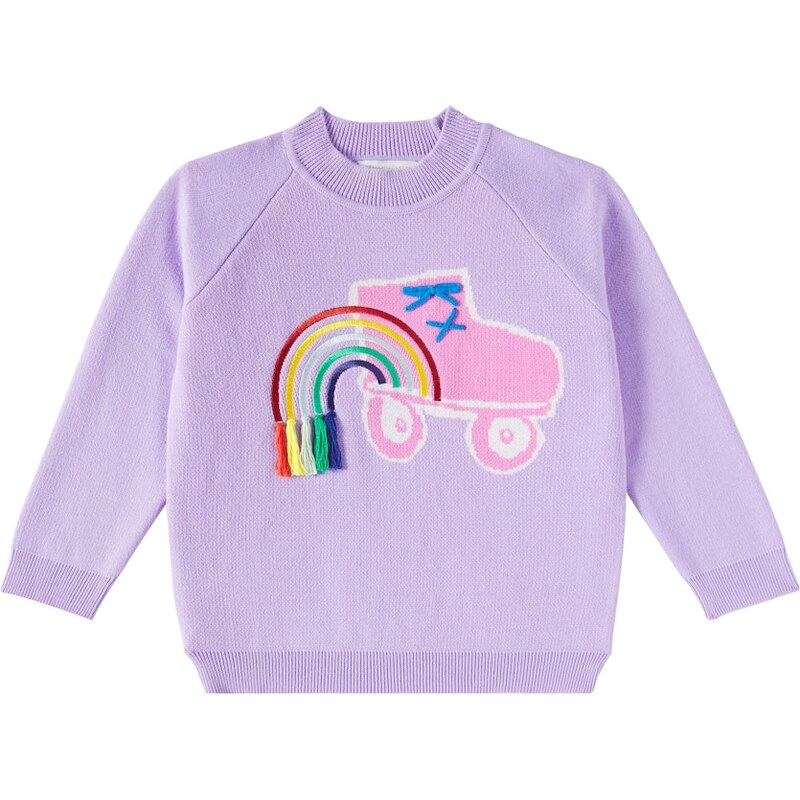 Stella McCartney Kids Embroidered cotton jersey sweatshirt