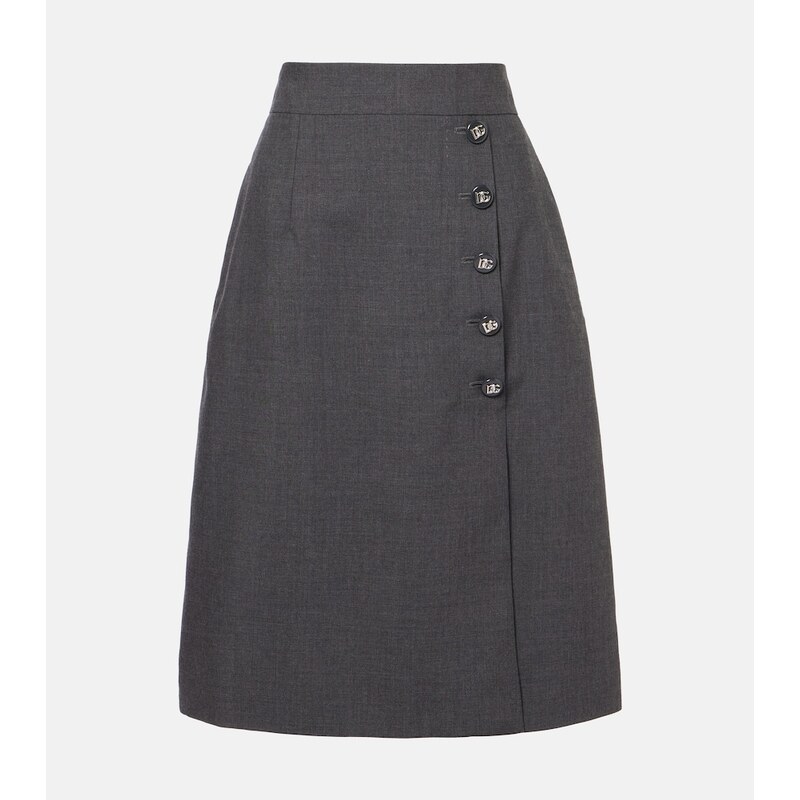 Dolce&Gabbana Virgin wool midi skirt