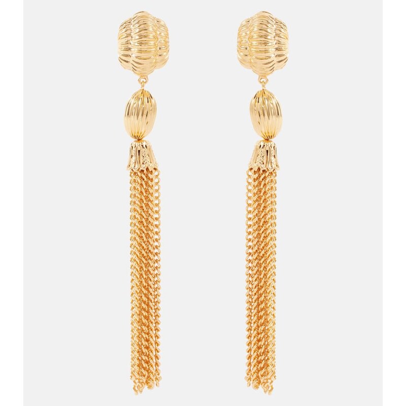 Jennifer Behr Arthella gold-plated drop earrings