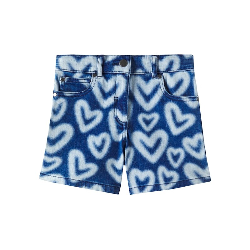 Stella McCartney Kids Printed denim shorts