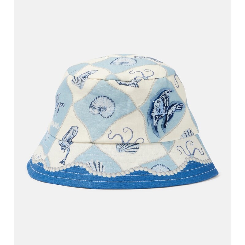 Alemais AlÃmais Pia linen bucket hat