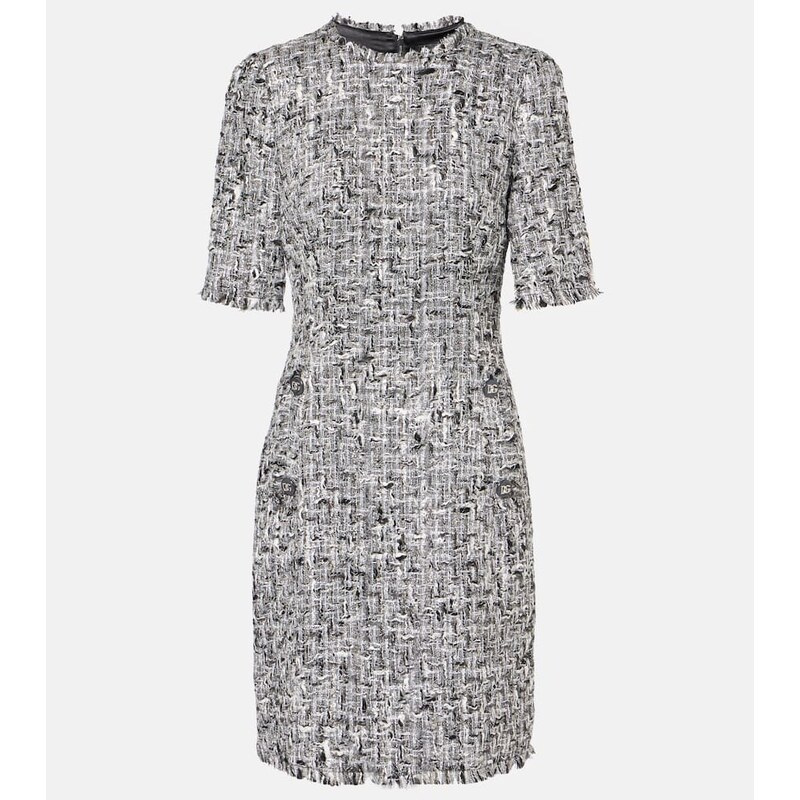 Dolce&Gabbana DG tweed lamÃ minidress