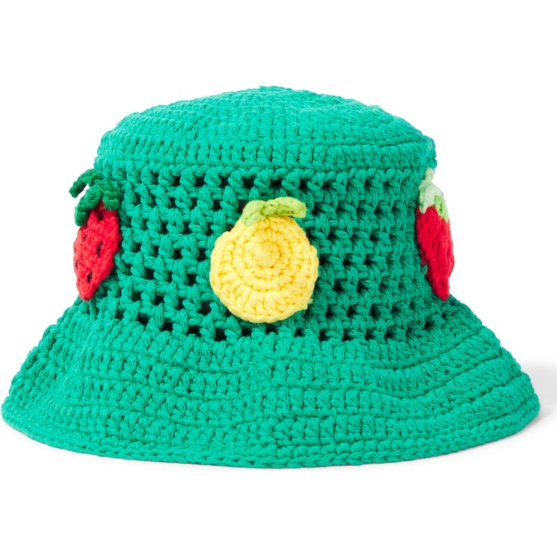 Stella McCartney Kids Embroidered cotton bucket hat