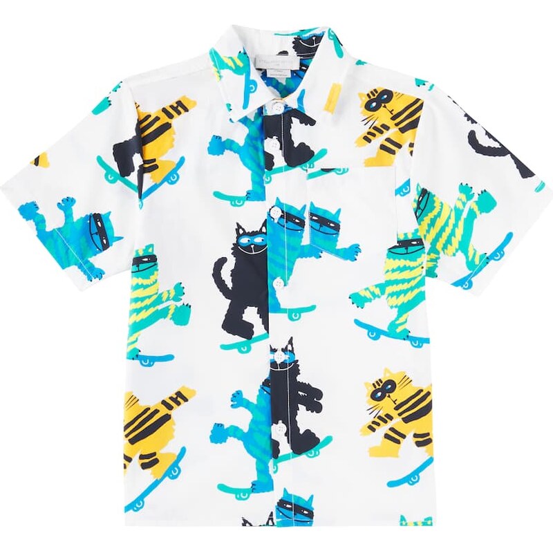 Stella McCartney Kids Printed cotton shirt