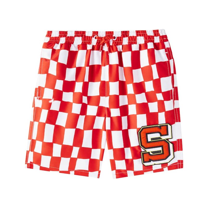 Stella McCartney Kids Checked swim trunks