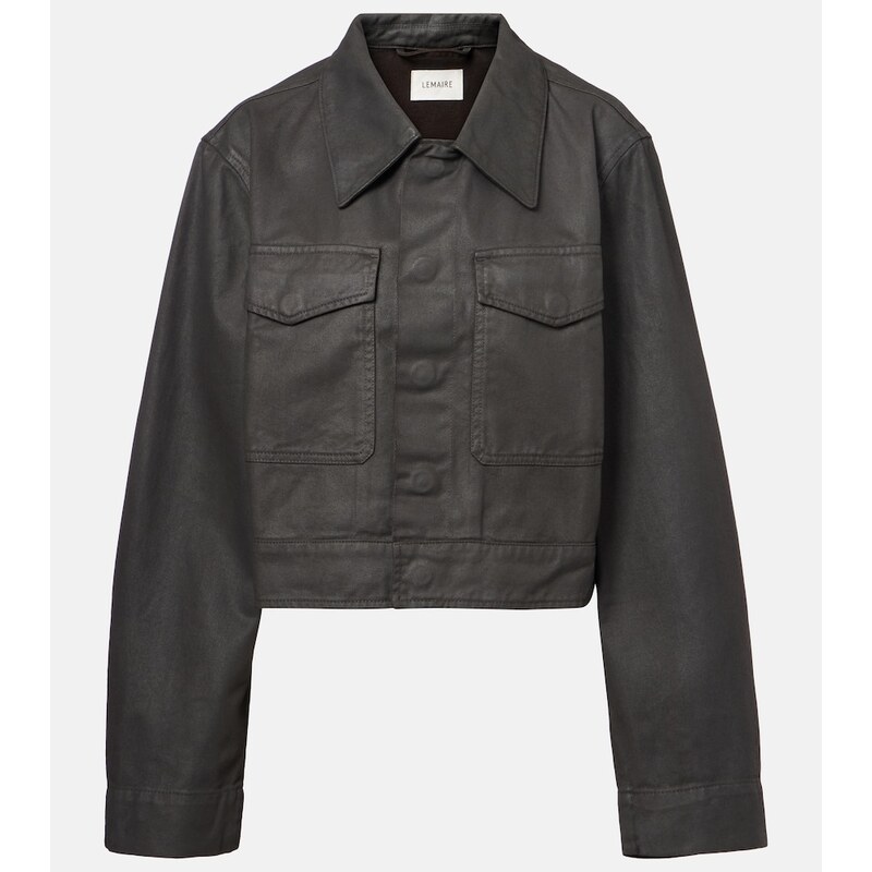 Lemaire Cropped cotton jacket