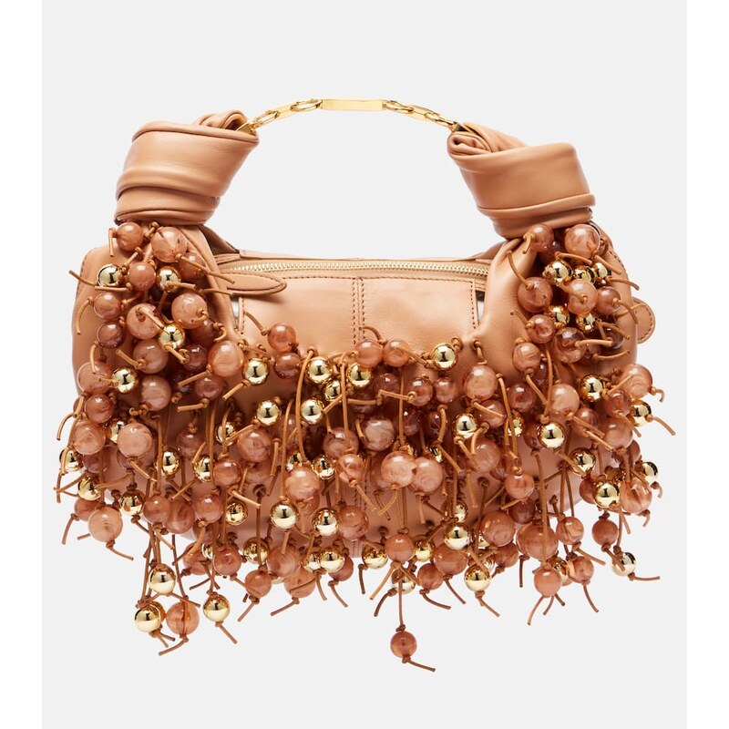 Zimmermann Foam beaded leather shoulder bag