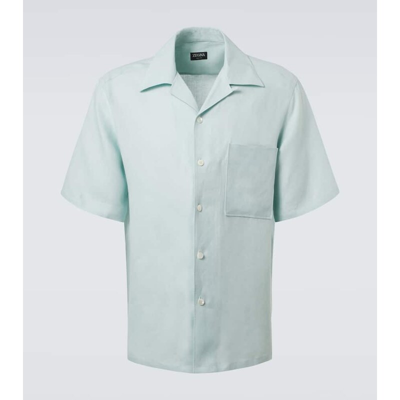 Zegna Linen bowling shirt