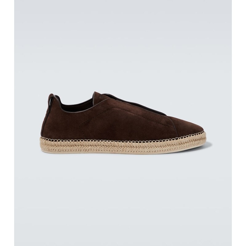 Zegna Triple Stitch suede espadrilles