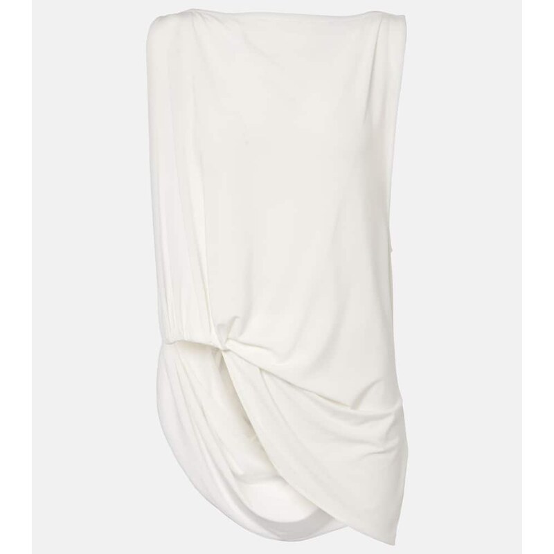 Jacquemus Peplo draped jersey top