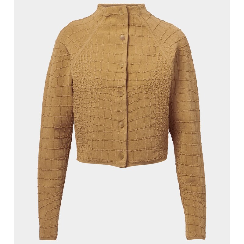 Jacquemus Scala croc-effect cardigan