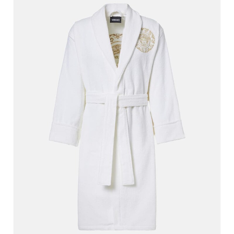 Versace Home Medusa Gala cotton and linen terry bathrobe