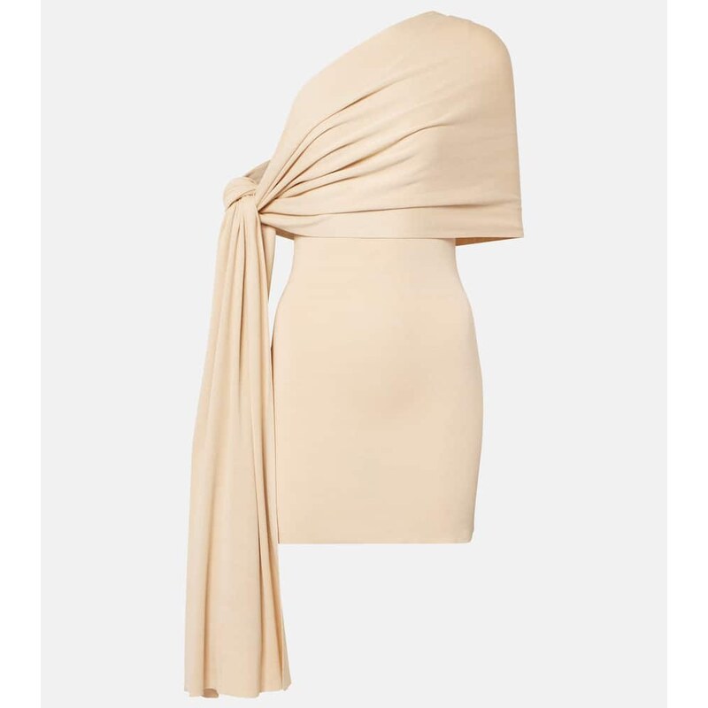 Aya Muse Chara one-shoulder silk-blend minidress