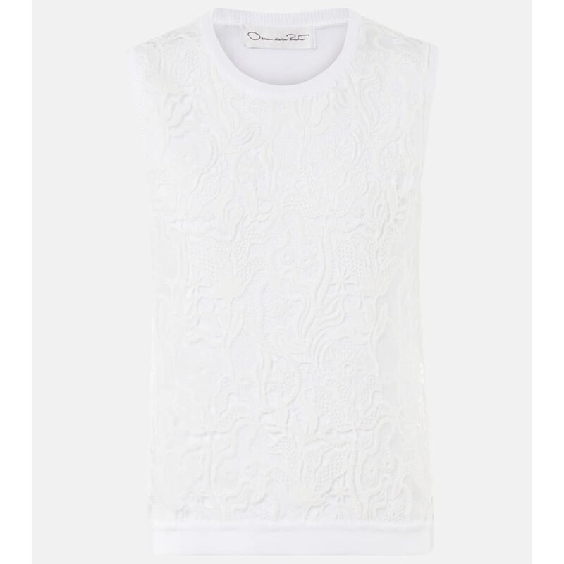 Oscar de la Renta Guipure lace top