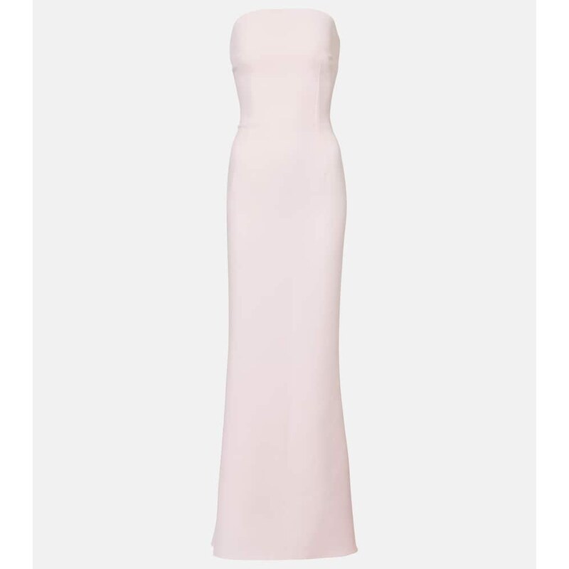 Safiyaa Sofie embellished crÃªpe bustier gown