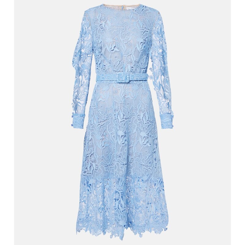 Oscar de la Renta Floral lace cocktail dress