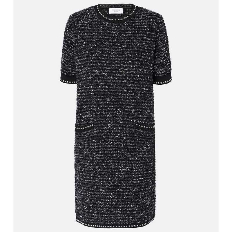 Thom Browne Cotton-blend tweed minidress