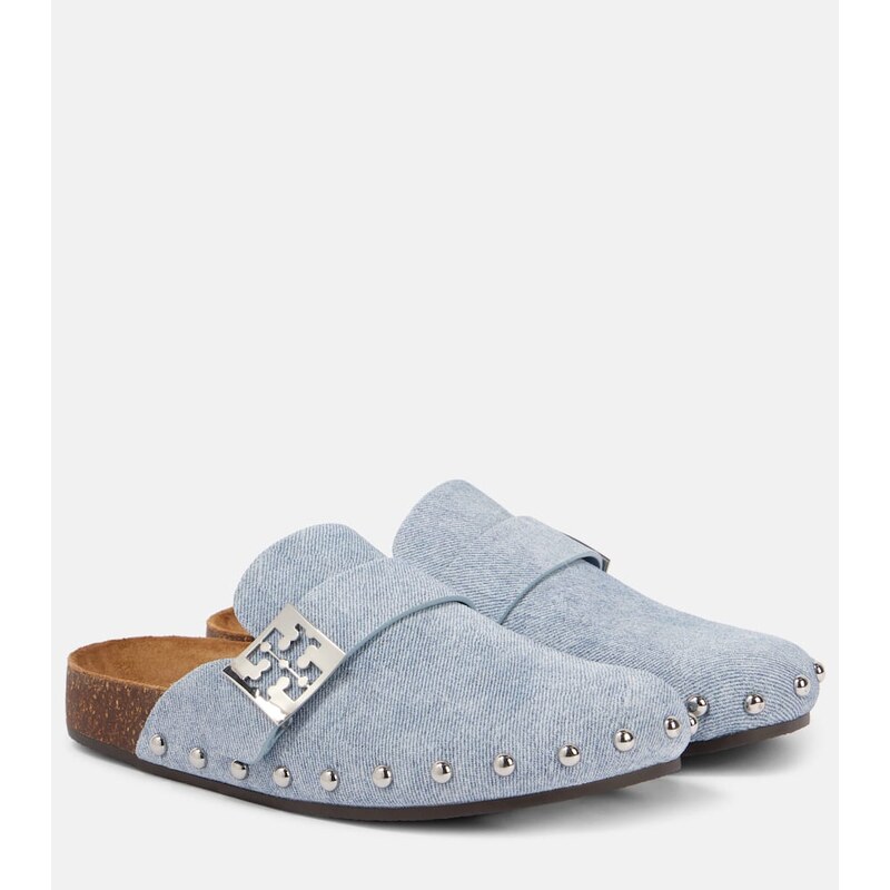 Tory Burch Mellow studded suede clogs