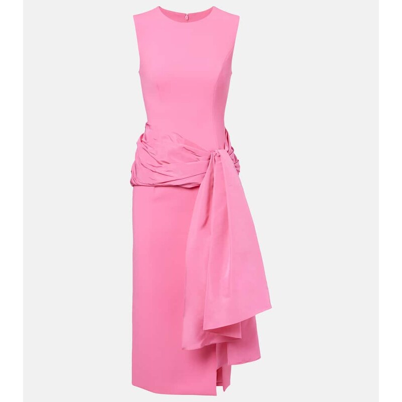 Carolina Herrera Silk-trimmed crÃªpe cocktail dress