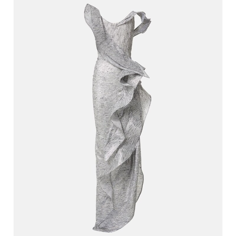 Maticevski Satellite Wave ruffled gown