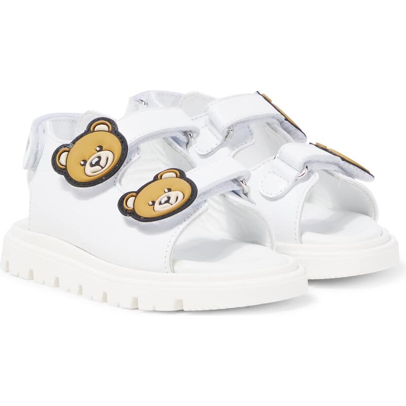 Moschino Kids Teddy Bear leather sandals