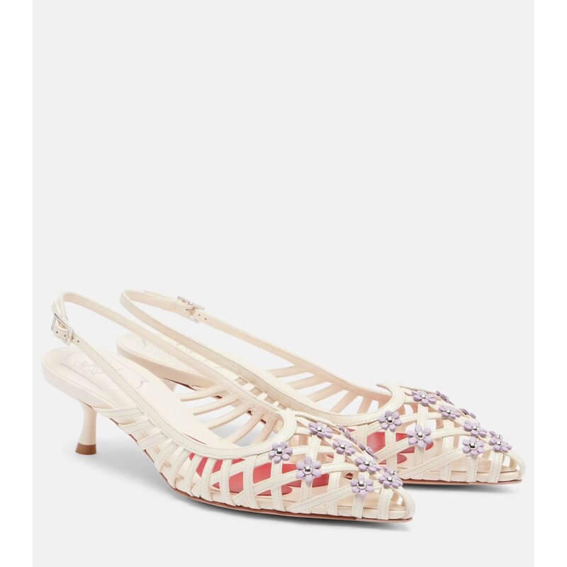 Roger Vivier I Love leather slingback pumps