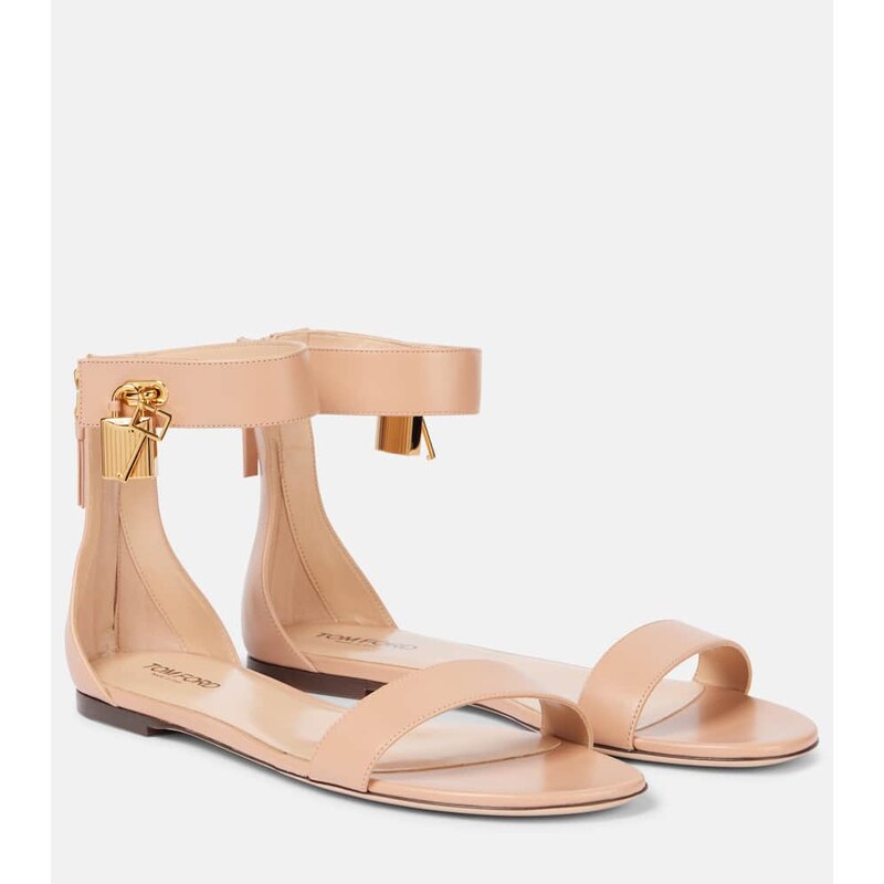 Tom Ford Padlock leather sandals