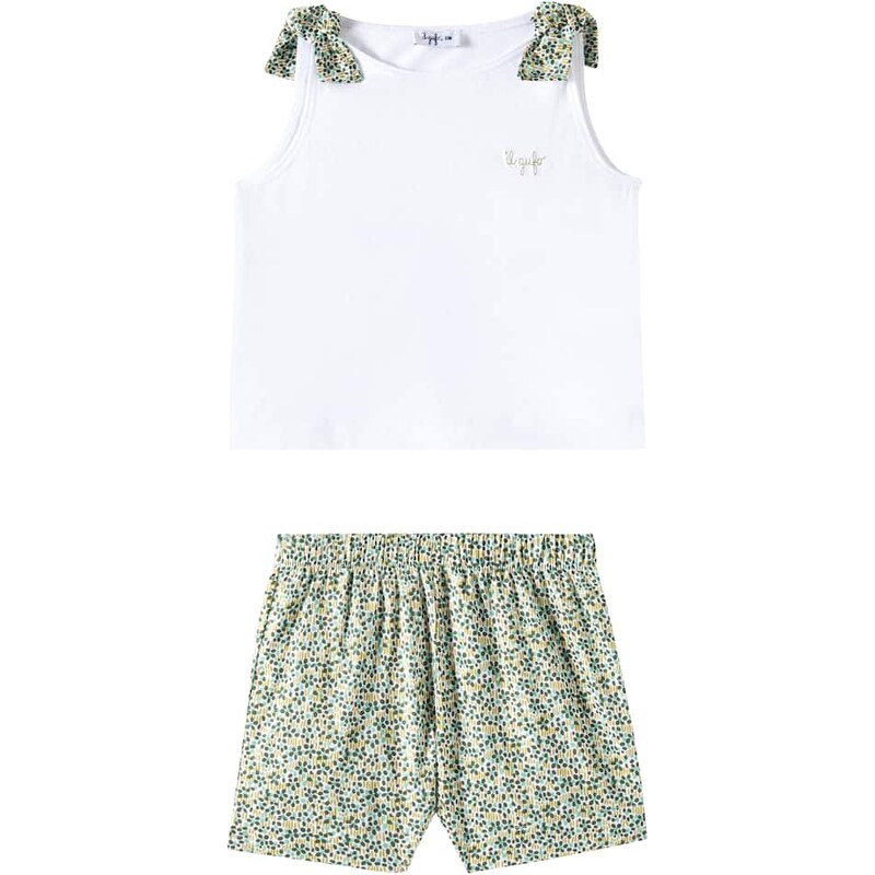 Il Gufo Baby cotton-blend T-shirt and pants set