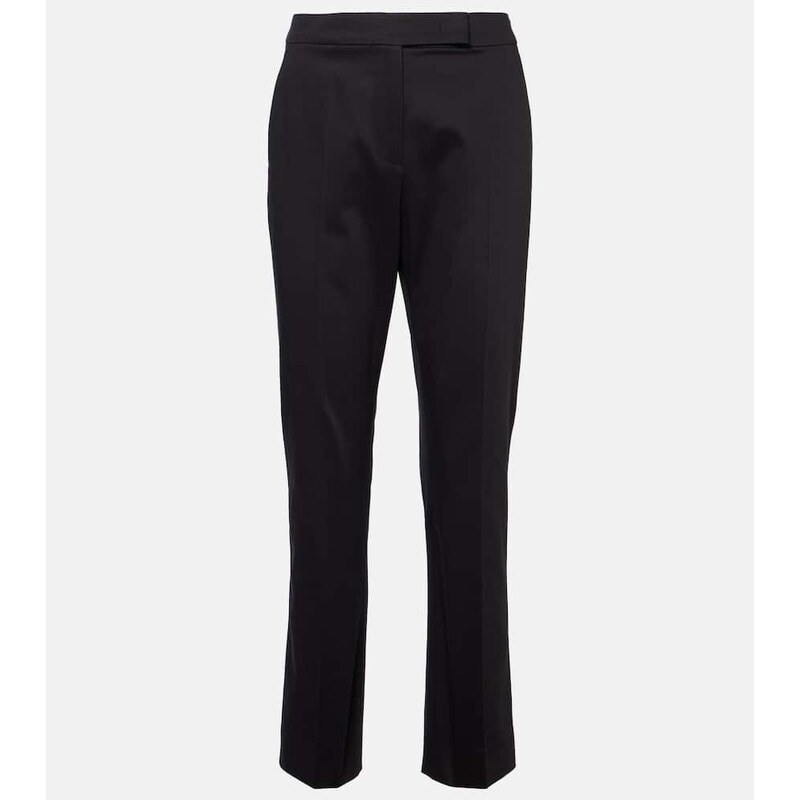 Max Mara Okra mid-rise cotton flared pants