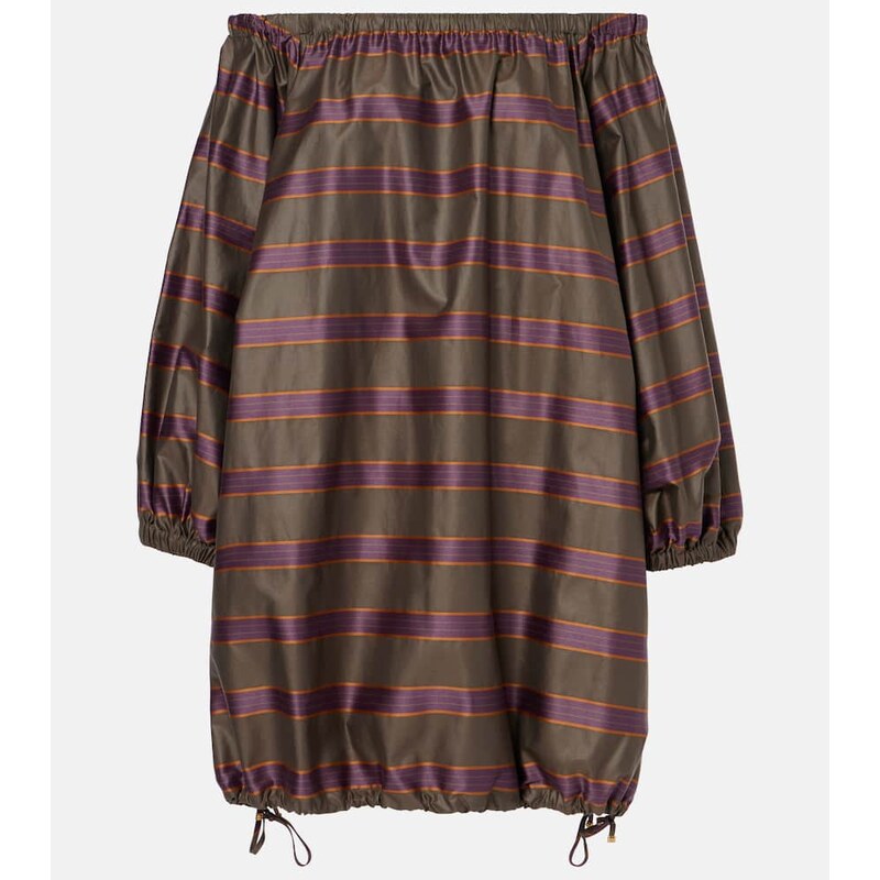 Max Mara Alcamo cotton-blend canvas minidress