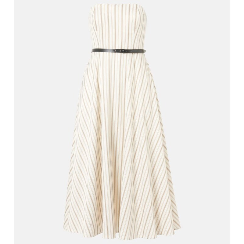 Max Mara Fervida cotton and linen midi dress