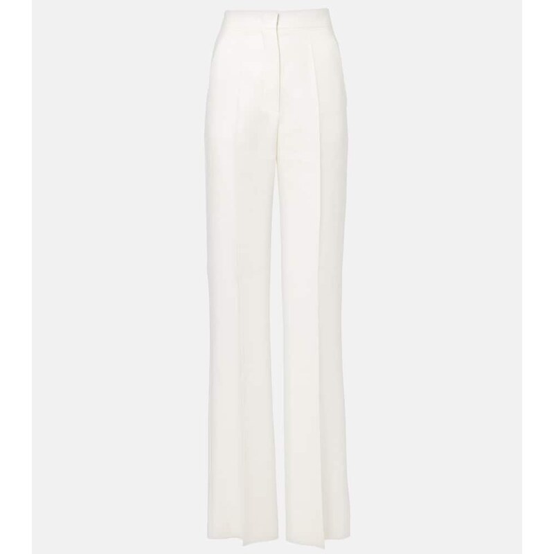 Max Mara Aversa high-rise linen wide-leg pants