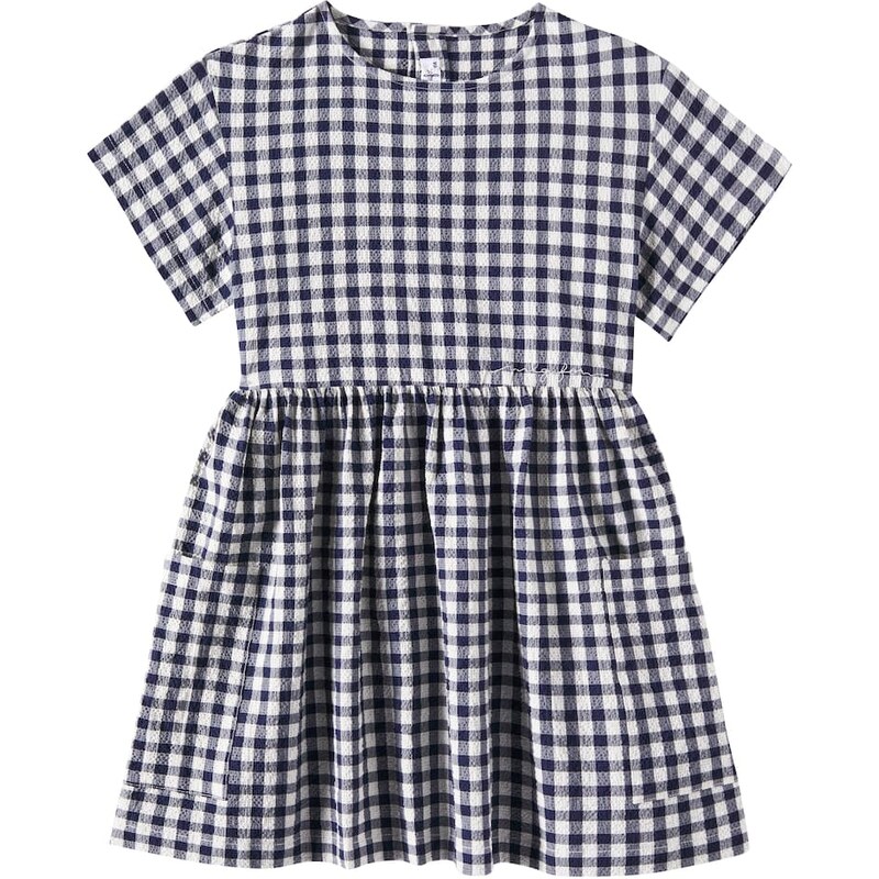 Il Gufo Gingham cotton dress