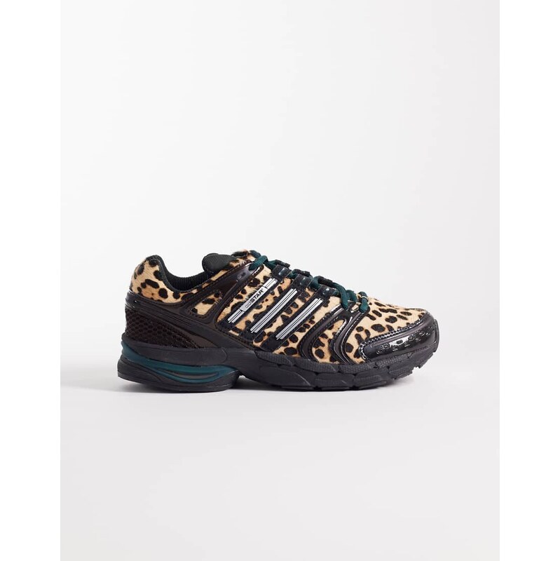 adidas Originals Adistar Control 5 trainers in black and leopard