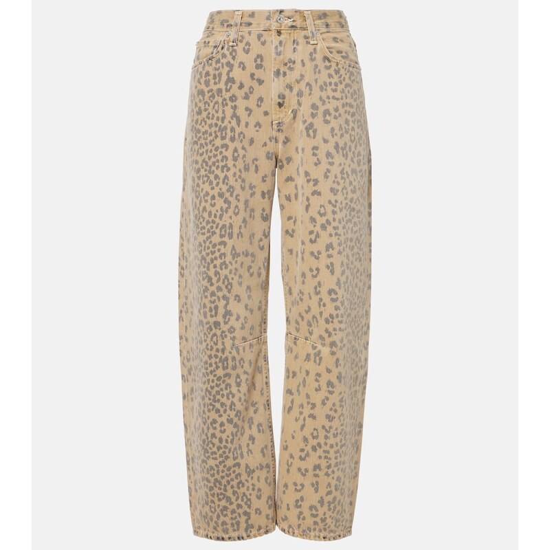 Citizens of Humanity Miro printed barrel-leg jeans