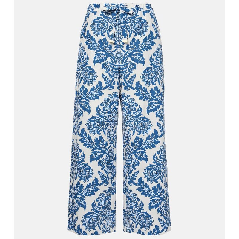 S Max Mara Merano cotton wide-leg pants