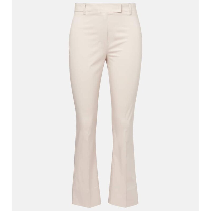 S Max Mara Felice cotton-blend wide-leg pants