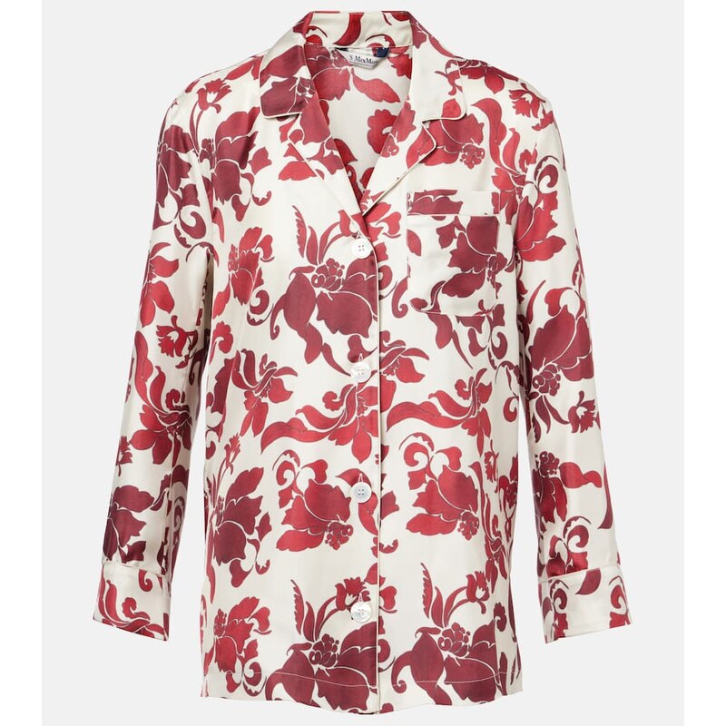 S Max Mara Alan silk jacquard blazer