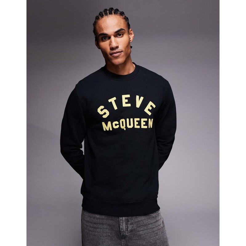 Barbour International Chainstitch Steve McQueen logo sweatshirt in 113277494