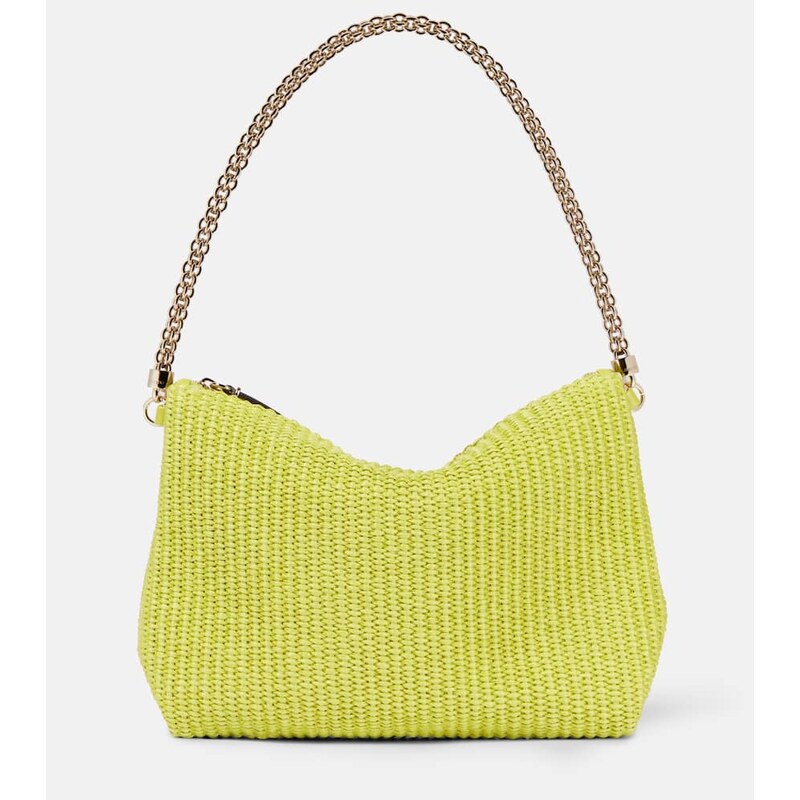 Jimmy Choo Callie raffia shoulder bag