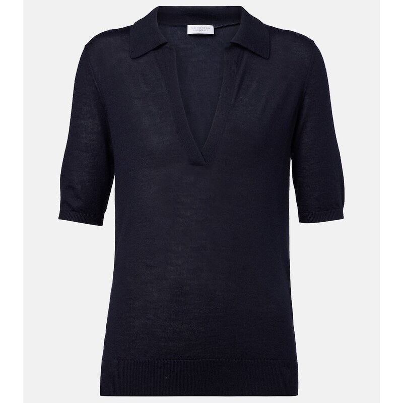 Gabriela Hearst Frank cashmere and silk polo shirt