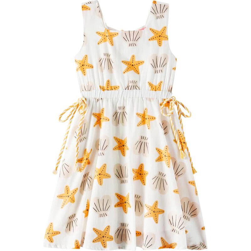 Fábula Starfish printed cotton-blend dress