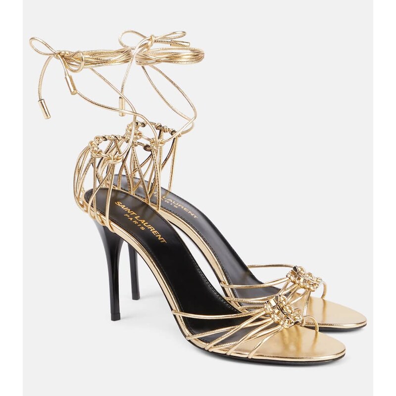 Saint Laurent Babylone 90 leather sandals